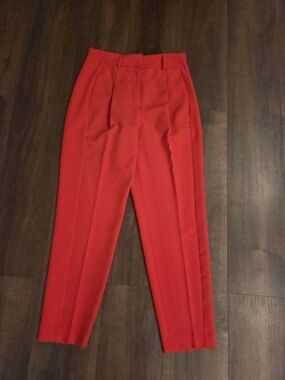 Express Red High-Waist Pants